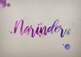 Narinder Watercolor Name DP