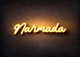 Glow Name Profile Picture for Narmada