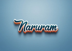 Cursive Name DP: Naruram