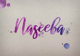 Naseeba Watercolor Name DP