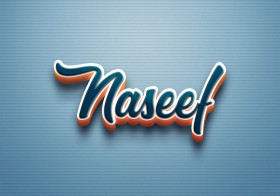 Cursive Name DP: Naseef