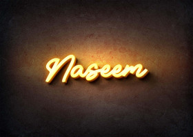 Glow Name Profile Picture for Naseem