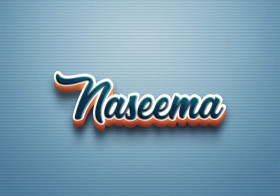 Cursive Name DP: Naseema