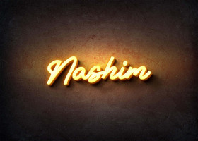 Glow Name Profile Picture for Nashim