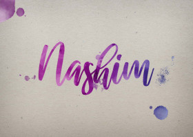 Nashim Watercolor Name DP