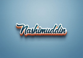 Cursive Name DP: Nashimuddin