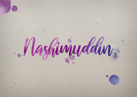 Nashimuddin Watercolor Name DP