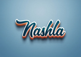 Cursive Name DP: Nashla