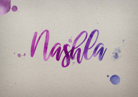 Nashla Watercolor Name DP