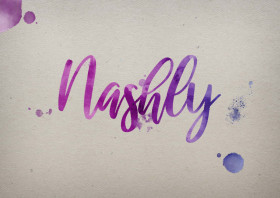 Nashly Watercolor Name DP