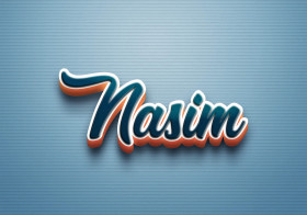 Cursive Name DP: Nasim