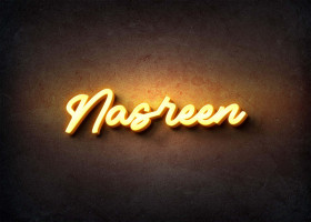 Glow Name Profile Picture for Nasreen