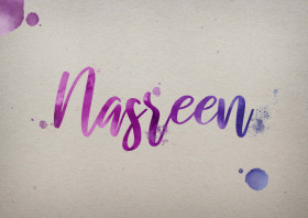 Nasreen Watercolor Name DP