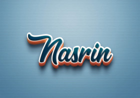 Cursive Name DP: Nasrin