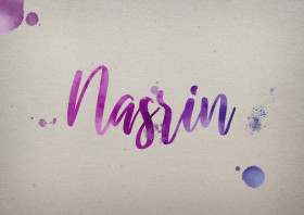 Nasrin Watercolor Name DP