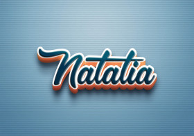 Cursive Name DP: Natalia