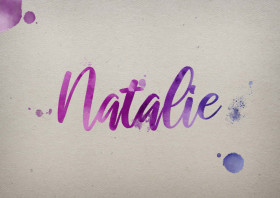 Natalie Watercolor Name DP
