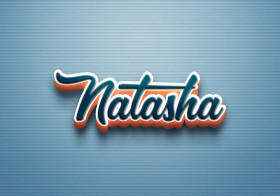 Cursive Name DP: Natasha