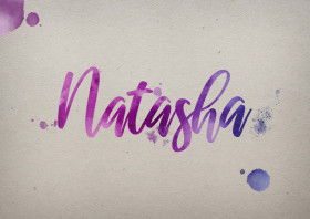Natasha Watercolor Name DP