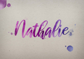 Nathalie Watercolor Name DP