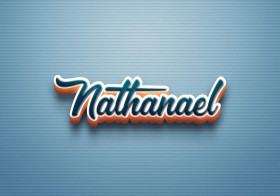 Cursive Name DP: Nathanael