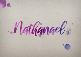 Nathanael Watercolor Name DP