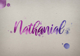 Nathanial Watercolor Name DP