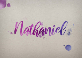 Nathaniel Watercolor Name DP