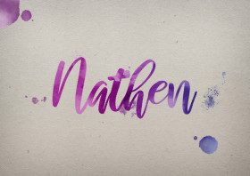 Nathen Watercolor Name DP