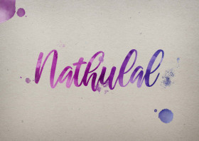 Nathulal Watercolor Name DP