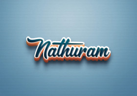 Cursive Name DP: Nathuram