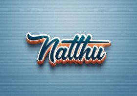 Cursive Name DP: Natthu