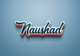 Cursive Name DP: Naushad