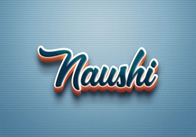 Cursive Name DP: Naushi