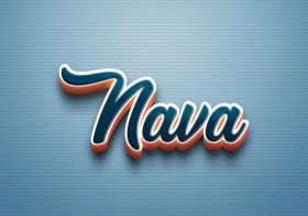 Cursive Name DP: Nava