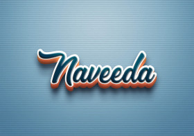 Cursive Name DP: Naveeda