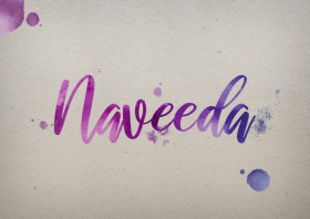Naveeda Watercolor Name DP