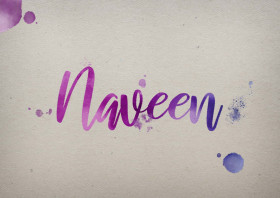 Naveen Watercolor Name DP