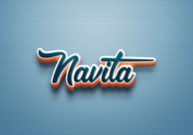 Cursive Name DP: Navita