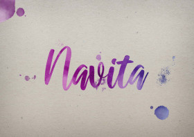 Navita Watercolor Name DP