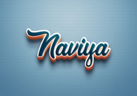 Cursive Name DP: Naviya