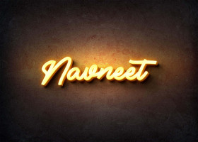 Glow Name Profile Picture for Navneet