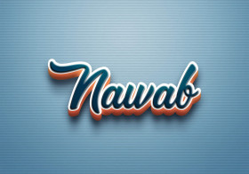 Cursive Name DP: Nawab