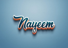 Cursive Name DP: Nayeem