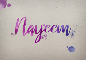 Nayeem Watercolor Name DP