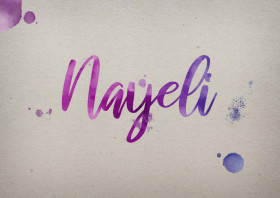 Nayeli Watercolor Name DP