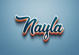 Cursive Name DP: Nayla