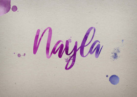 Nayla Watercolor Name DP