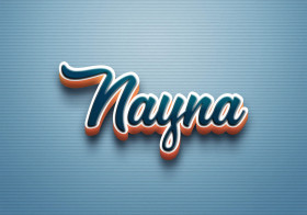 Cursive Name DP: Nayna