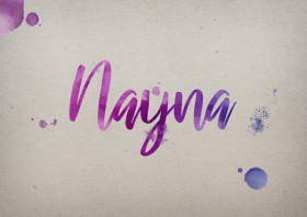 Nayna Watercolor Name DP